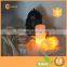Rhombus Pattern Carving Pure White LED Candle Light With Button Battery Operated