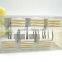 Yellow and white stripe Polyresin Shower curtain hooks