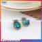 Fashion women's waterdrop shaped crystal earrings, hot sale stud eardrop