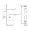 commercial silver door lock with 5 cross keys