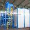 Automatic sand peening room with protable sand blasting tank