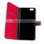 left cover card wallet design mobile phone cover/cellphone bag for iphone 6 stand leather case
