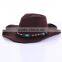 CLFD004C Fashion felt headwear boater Outdoor fedora caps