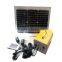 Portable 15W 20W 30W DC Mini Solar lighting system kit