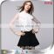 Top Selling Products 2015 White Long Sleeve Chiffon Ladies Blouse