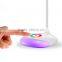 RGB Color Changing light LED Table Desk Reading Lamp with Touch Switch Ringlike Rechargeable Dimmable Atmosphere Lights