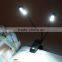 8 LEDs LIADA Dual Fleible Adjustable Lights Reading Clip-on Table Desk study Lamp Music Score Light