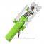 Mobile phone holder mini wired monopod with cable Christmas promotional gifts rainbow color cc selfie stick