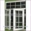 Cheap house PVC casement window grill design/ Double panel Casement Window