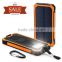 Solar Cell Phone Charger, Tomsenn 15000mAh Solar Power Bank Portable Dual USB Outdoor External Battery Pack for iPhone,