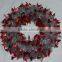 2015 Promtional Artificial PET Tinsel Wreath in Green Color