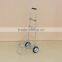 Metal moveable folding packing trolley,portable pull trolley cart/luggage cart