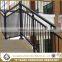 Aluminum Material and Flooring Mounted modern metal stair railings