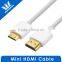 Slim Mini Hdmi Cable Type C for Camera/portable DVD/MP3, AM to CM