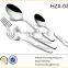 Stainless steel cutlery set with satin polish