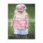 beautiful baby girl spring summer wearing cotton ruffle clothes