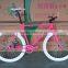 2015 new style alloy rim colorful road bike/bicycle fixed/fixie gear bike , single gear speed