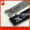 Colorful textile custom brand woven neck label ultrasonic cut border
