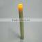 on sale 9 inch high flameless taper candles ,red and ivory color