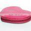 Red Color Heart-Shaped Leather Ladies' Coin Pocket Purse