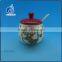 european ceramic double storage canisters sets with lids