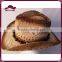 100% straw cowboy hat with beads