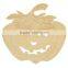 Hot selling solid pine handmade unfinished cheap wooden carved halloween pumpkin