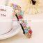 New Fashion crystal Rhinestone 5 Color hair barrette clip Hairpin