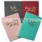 A5 PU leather hard cover notebook with foil stamping and embossing stars