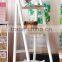 Wholesale vertical white wood shelf for flower