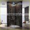 hinge frameless square shower screen EX-403