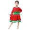 Boutique Remakes Red And Green Summer Baby Girl Clothes Awesome Littler Girls Long Sleeve Pearl Dresses