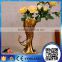 Hot selling handmade designs resin peacock flower vase stand for home and hotel decoration gift