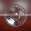 Machine made 241mm x 48mm embossed cheap glass dinner plates