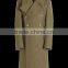 2015 new style 100% cashmere classic army grey 100 cashmere coat