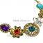 Beautiful Jewelry Necklace Women Crystal Flower Pendant Choker Chain Bib Statement