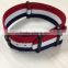wholesale french flag nato nylon watch band with pvd hardware