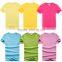 Custom Short Sleeve Blank Plain Colorful 100% Cotton T Shirt