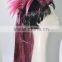 Halloween Costume Clown Wig Synthetic Pink cock bang Hair Wig N213