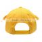 Daijun New Design OEM Hot Sale 100%Cotton Plastic Buckle Yellow Embroidered Logo Cute Custom Snow Cap