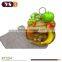 2 tier wood food tray hot sale rotatable fruit tray