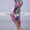Colorful Printed Workout Fitness Bottom Sublimated Women Gym Capri Pants