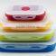 4 pcs Set Silicone Collapsible Lunch Box Vegetable and Fruit Container