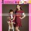 2015 Wholesale Flower One Piece Family Dress Mother And Daughter Sweet Hot Cheaper Latest Formal Dress Patterns