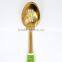 Hot sale New design handle gold plating stainless steel slotted serving spoon