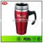 food grade double wall 16oz stainless steel colored tumbler with handle
