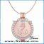 Round interchangeable Pendant Anchor Coin Necklace For Women