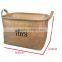 Jute Kid Eco-friendly Lego Toy Baskets for Storage , Kids Book Dirty Cloth Bamboo Basket