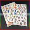 custom cartoon scratching temporary tattoo stickers for children