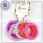 Fashion charm telephone wire line hair accessories ring women girl headwear elastic hairbands hairclips hair band